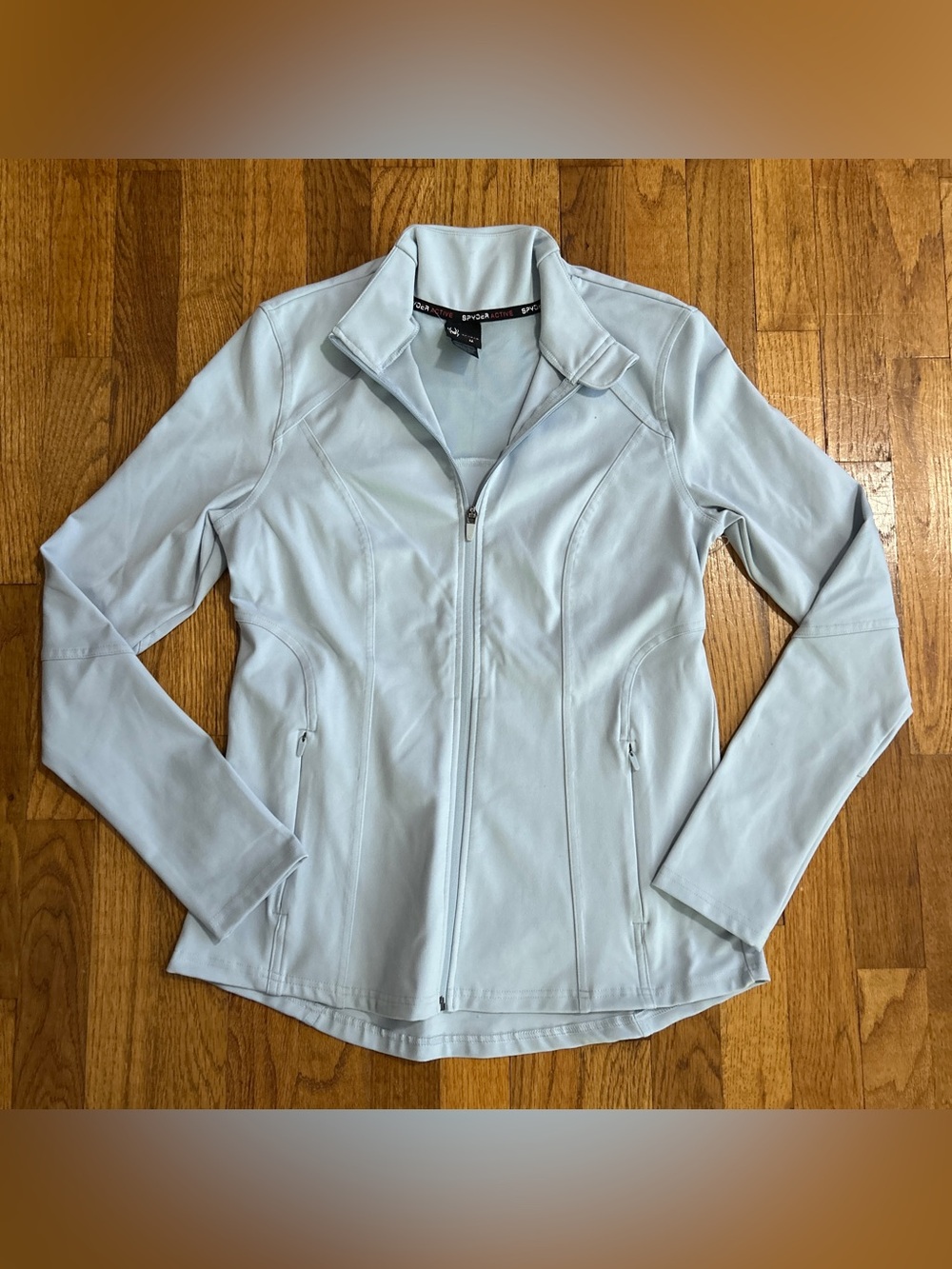 Spyder Active Women's Full-Zip Track Jacket - Ice Blue / Pastel Mint - Size M